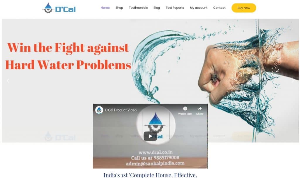 Dcal – Hard Water Softener